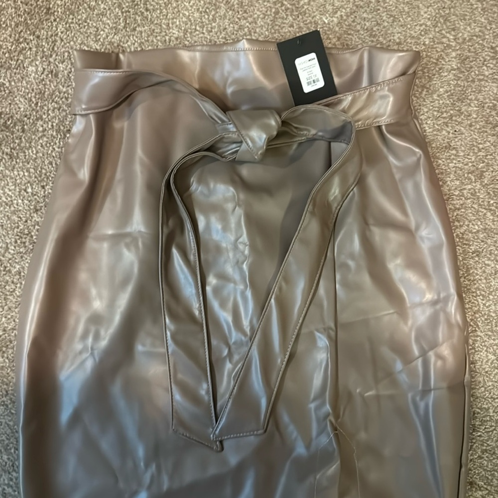 Brand New Faux Leather Skirt